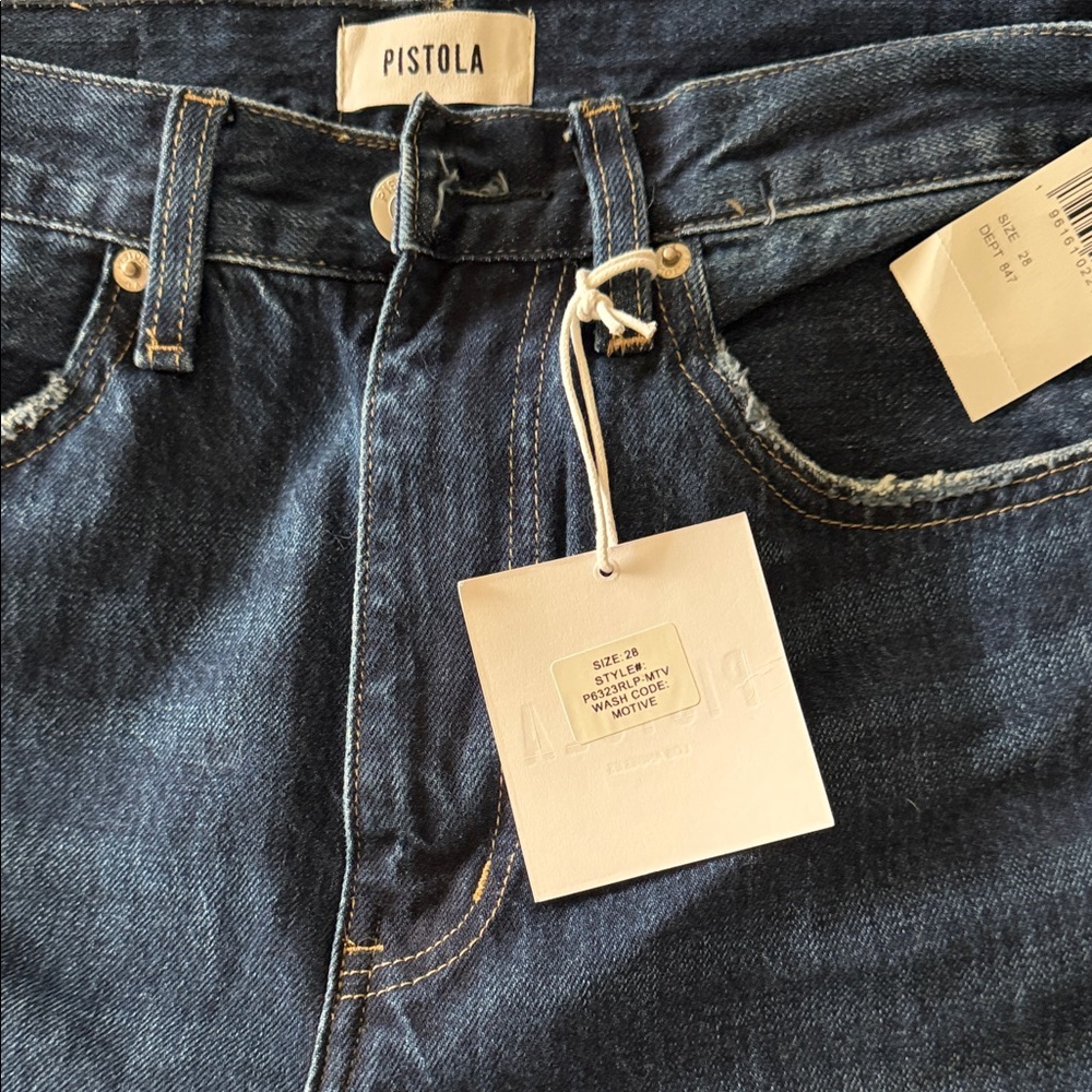 Pistola Womens Dark Indigo Straight Jeans - NWT
